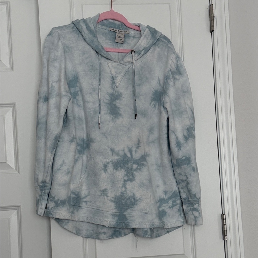 American Rag Blue Tie-Dye Hoodie